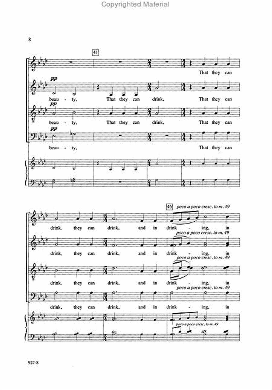 The Poem, The Song, The Picture - SATB divisi Octavo Divisi scores gallery preview page 7