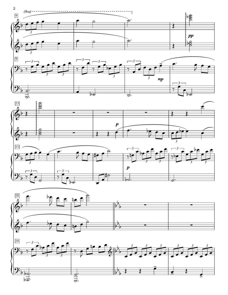 Across The Stars (from Star Wars: Attack of the Clones) (arr. Phillip Keveren) Piano Duet scores gallery preview page 2