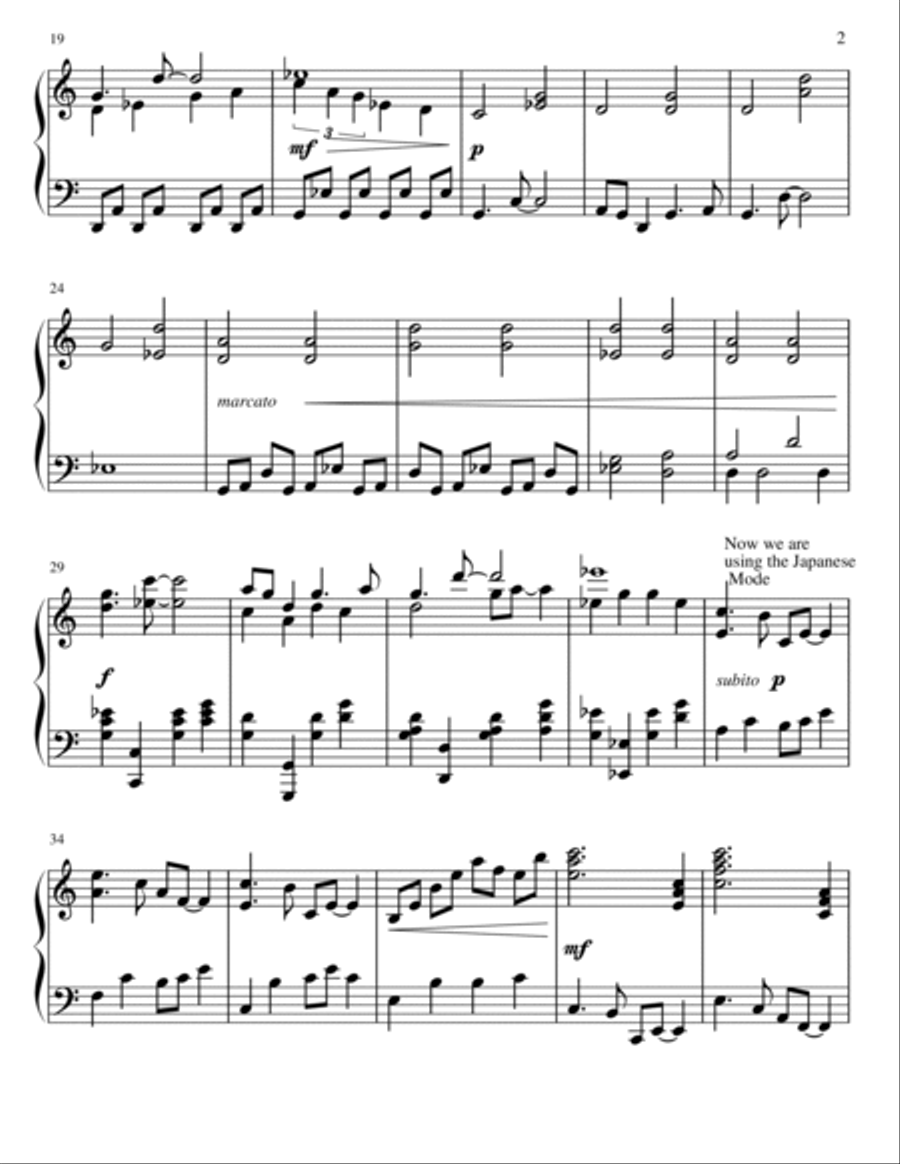 Sunken Temple - Intermediate Piano Solo Piano Solo scores gallery preview page 3