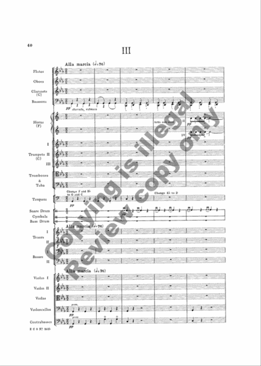 The Testament of Freedom (Additional Orchestra Score) Choir scores gallery preview page 15