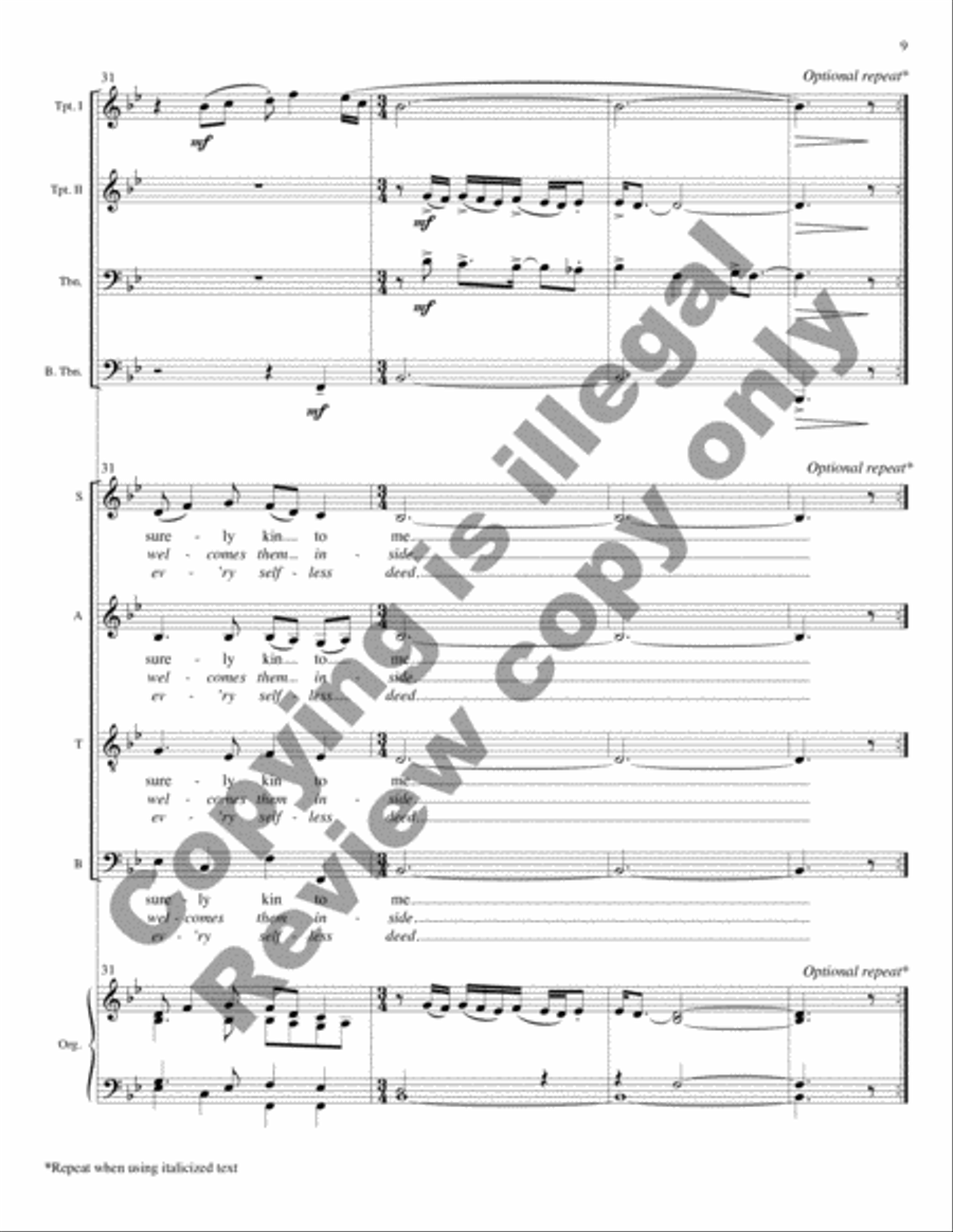 In Christ There Is No East or West (Full Score) Choir scores gallery preview page 16