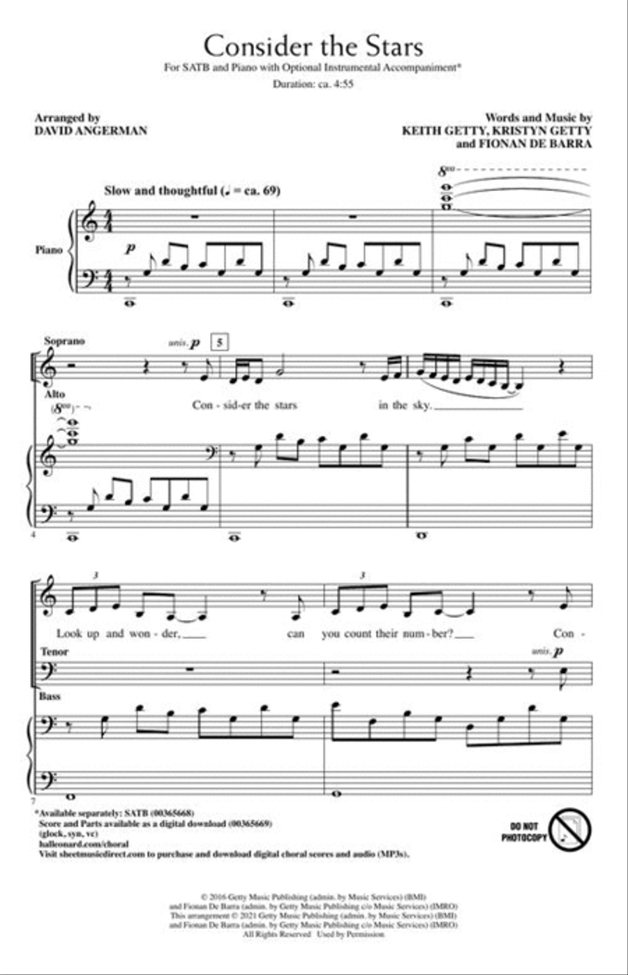 Consider the Stars 4-Part scores gallery preview page 3