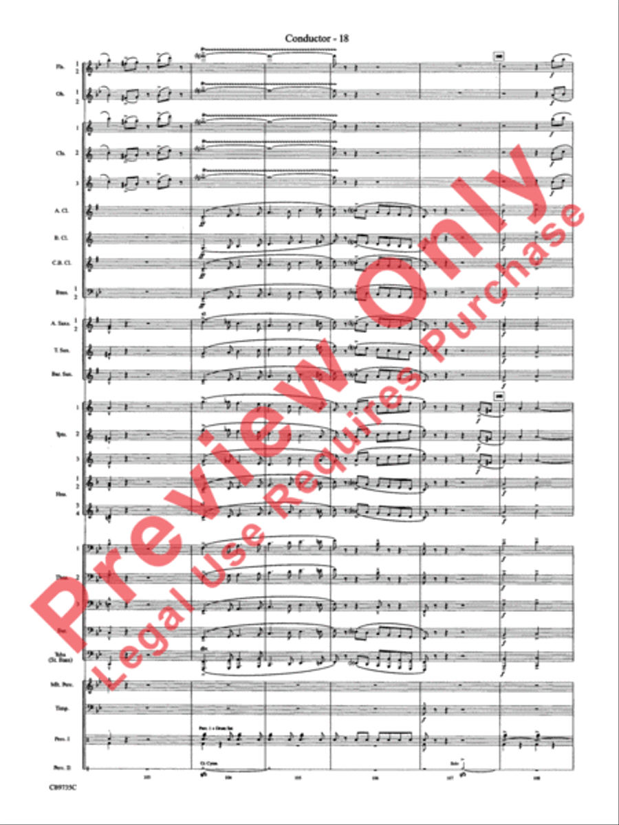 Strike Up the Band Concert Band scores gallery preview page 21