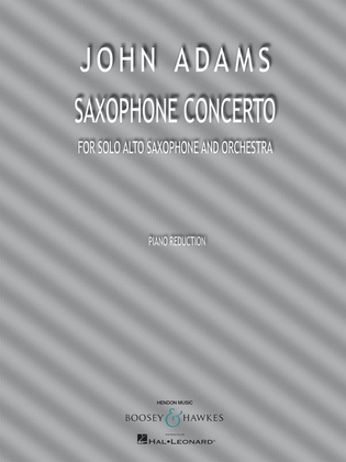 Book cover for Saxophone Concerto