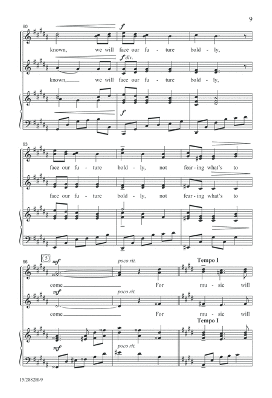And Music Will Lead Us And Music Will Lead Us SSA scores gallery preview page 10