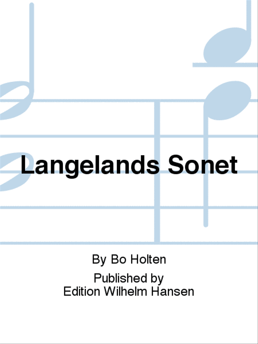 Langelands Sonet Choir scores gallery preview page 1