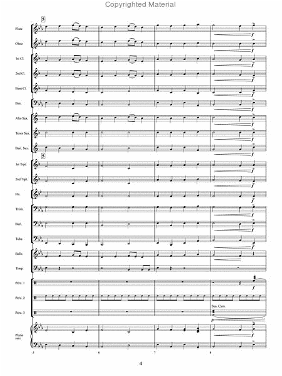 The Twelve Songs of Christmas Concert Band scores gallery preview page 3