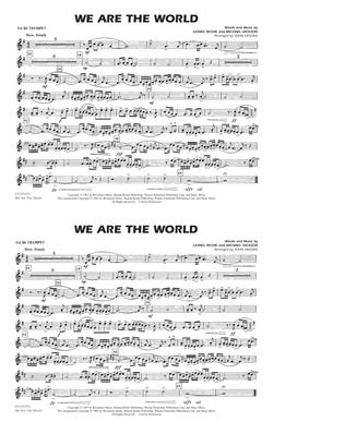 We Are The World - 3rd Bb Trumpet