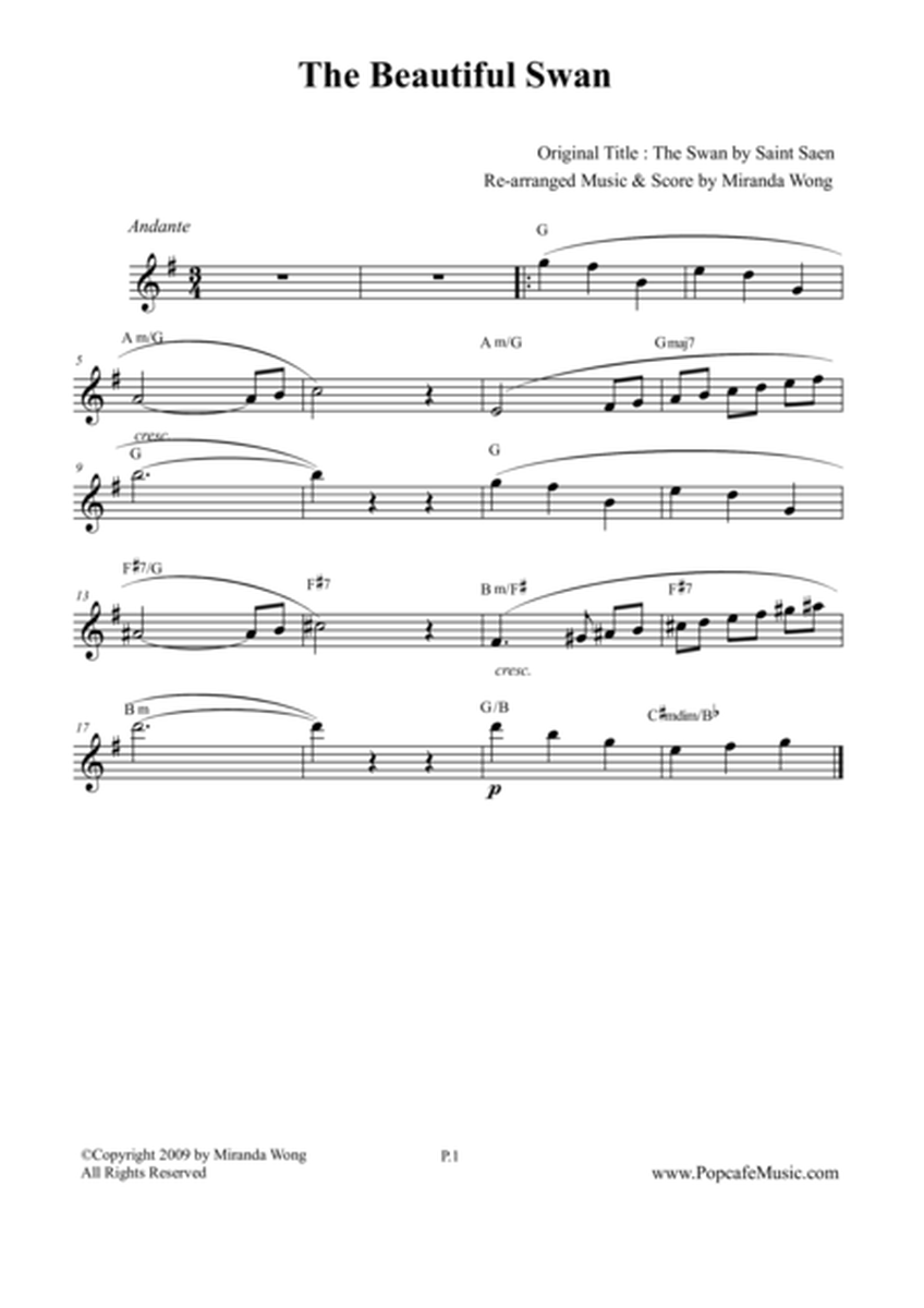 The Beautiful Swan (Le Cygne) - Lead Sheet image number null