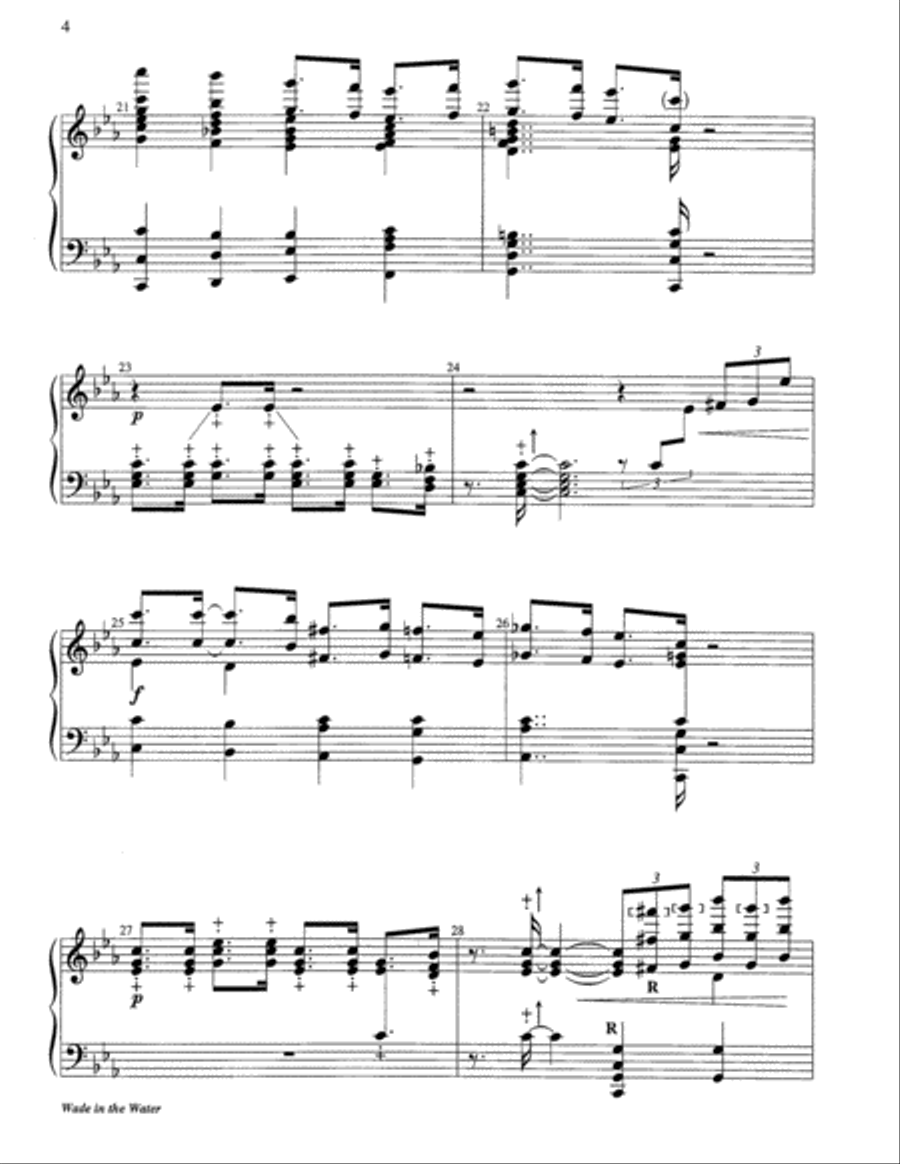 Wade in the Water 5-Octaves scores gallery preview page 10