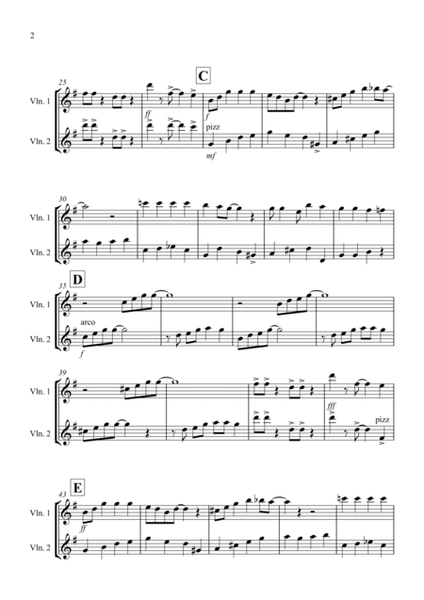 Burnie's Ragtime for Violin Duet image number null