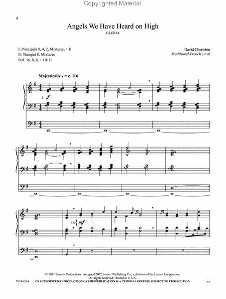 The David Cherwien Hymn Interpretation Series: Christmas Organ Solo scores gallery preview page 2