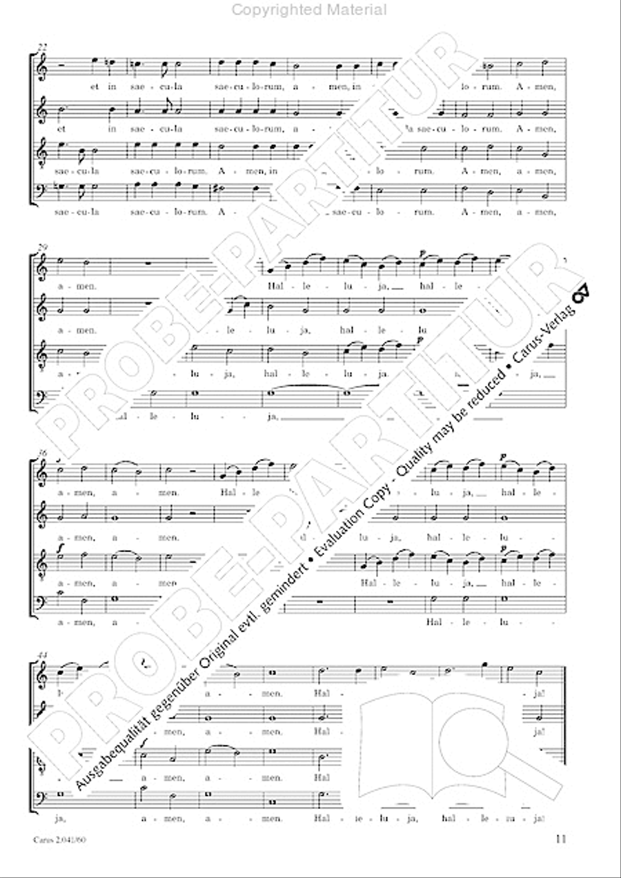 Motets and arias for choirs collected and edited by Johann Adam Hiller, vol. 6 Voice Solo scores gallery preview page 12