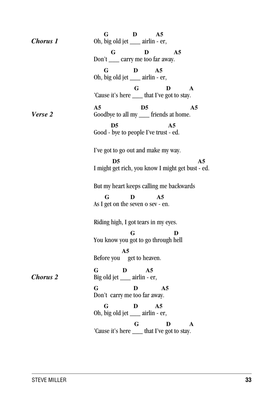 Jet Airliner Acoustic Guitar scores gallery preview page 2