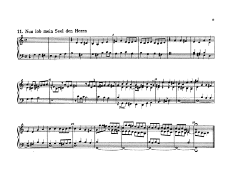 Bach: Forty-four Organ Chorales Organ scores gallery preview page 1