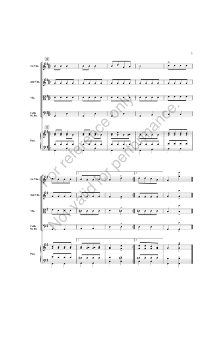A Yuletide String Album by Andrew Balent String Orchestra - Sheet Music page 3