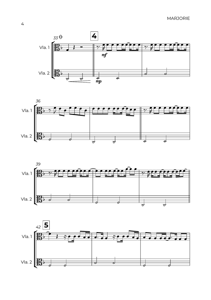 Marjorie String Duet scores gallery preview page 4