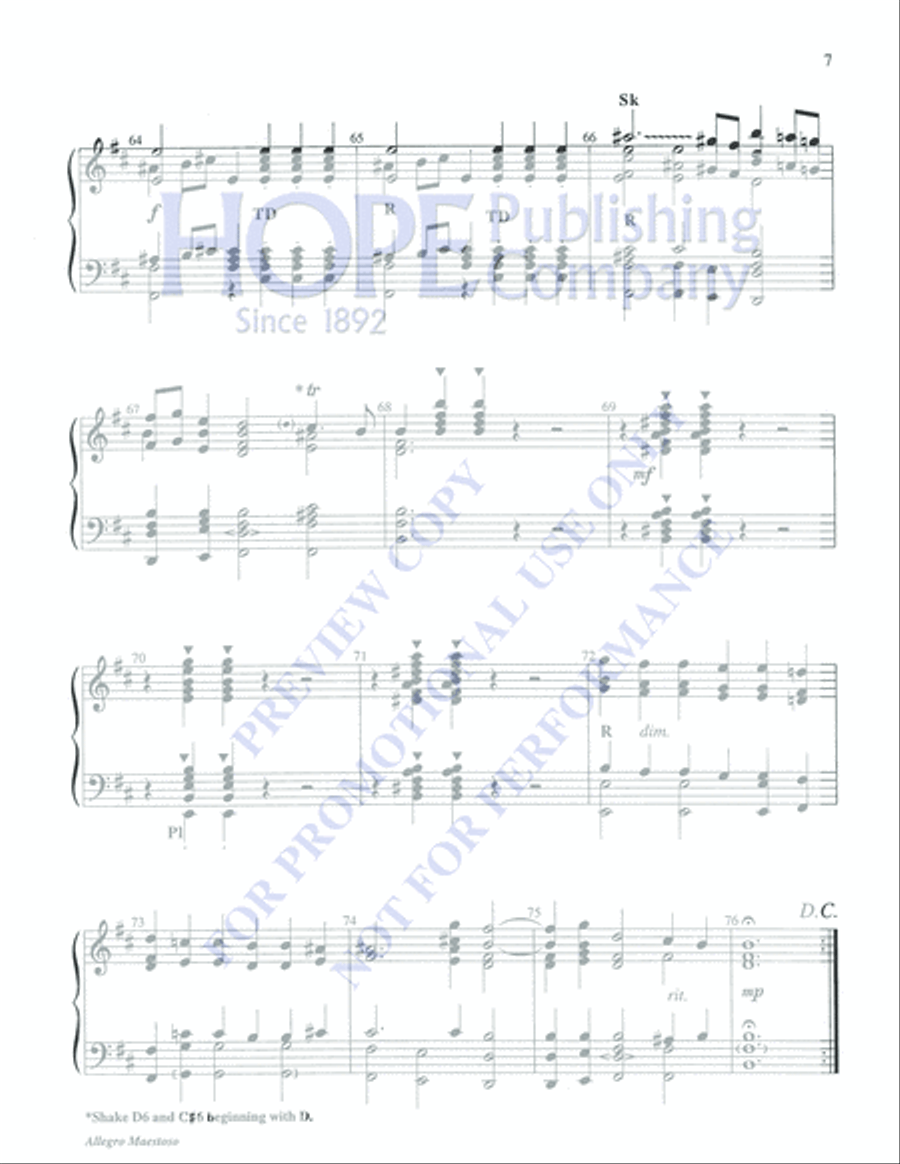 Allegro Maestoso 5-Octaves scores gallery preview page 7