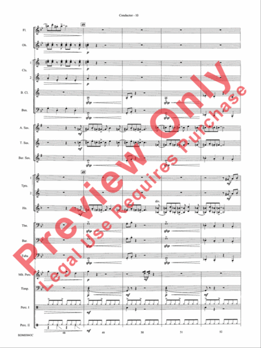 The Great Steamboat Race Concert Band scores gallery preview page 13