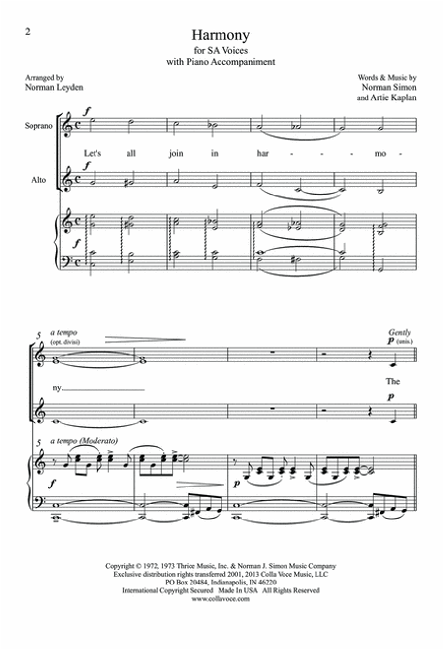 Harmony SA scores gallery preview page 2