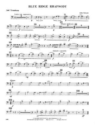 Blue Ridge Rhapsody: 2nd Trombone