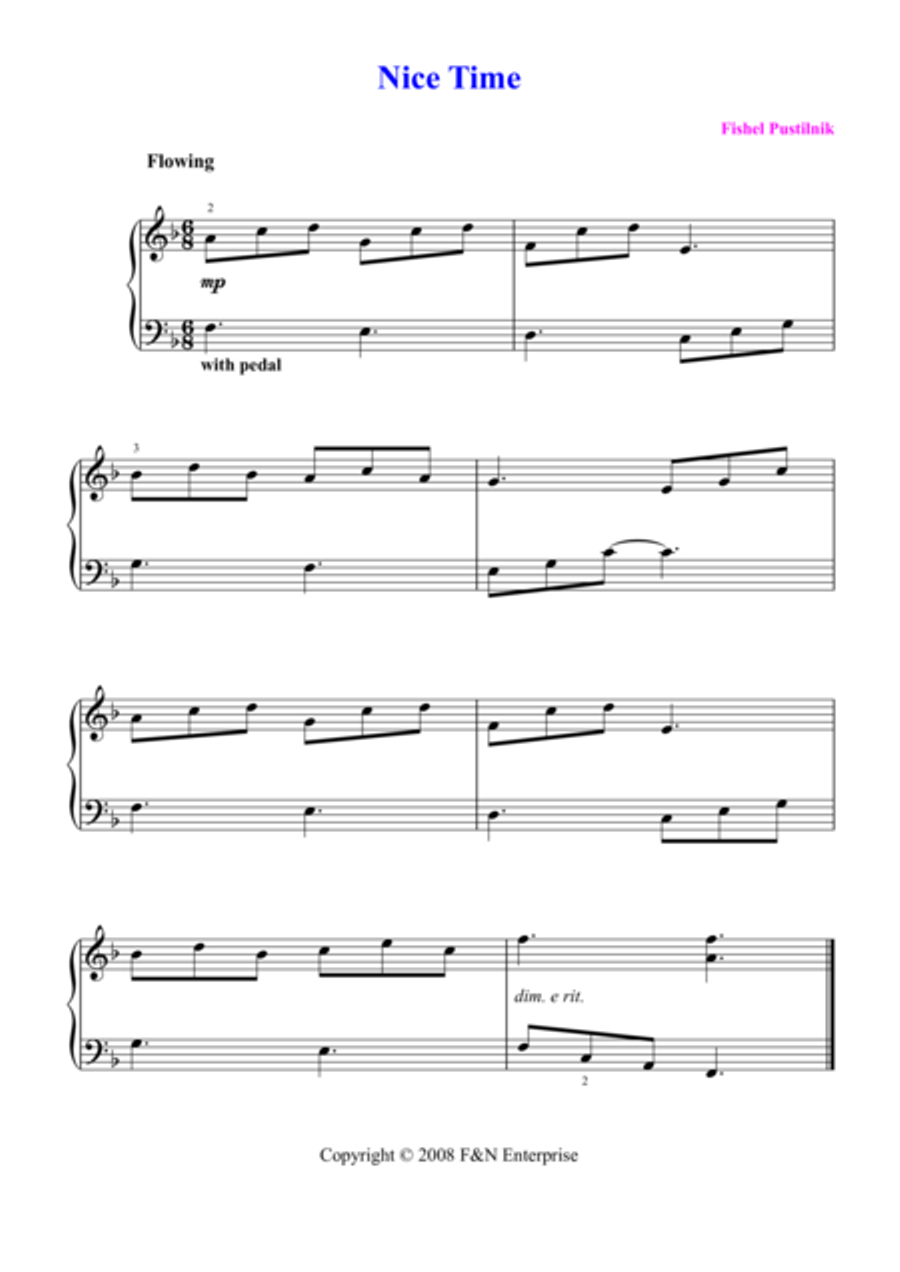 Nice Time Voice scores gallery preview page 1