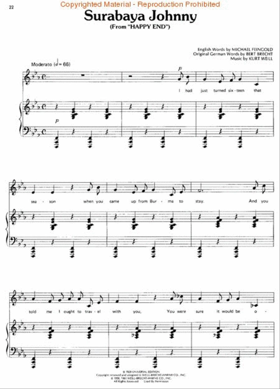 From Berlin To Broadway From Berlin To Broadway Piano, Vocal, Guitar scores gallery preview page 2