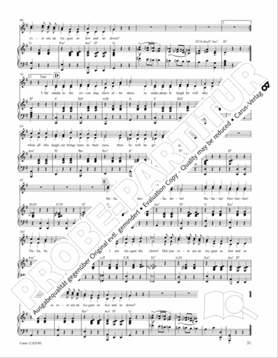 Circus Allegro Circus Allegro Choir scores gallery preview page 32