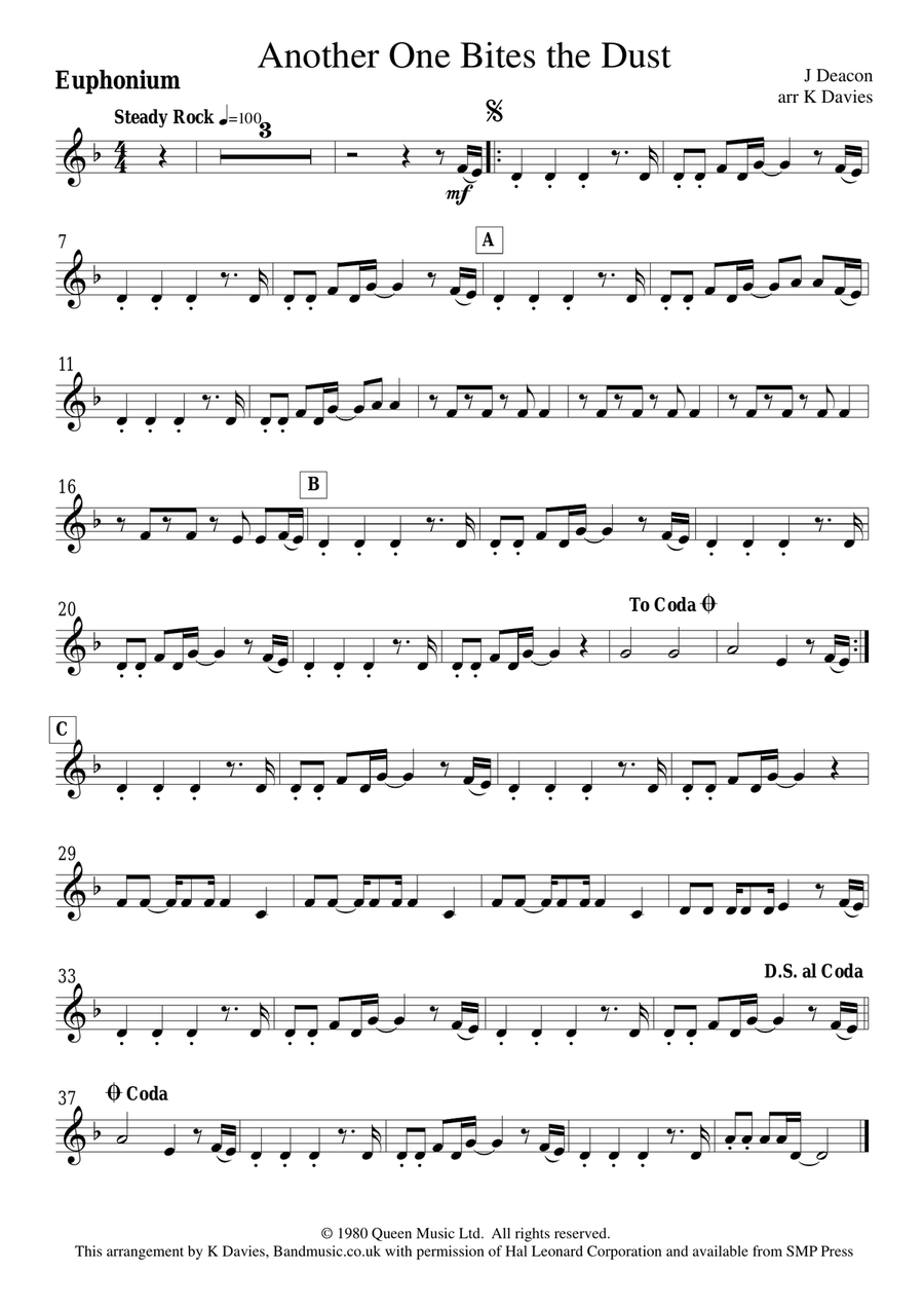 Another One Bites The Dust Small Ensemble scores gallery preview page 4