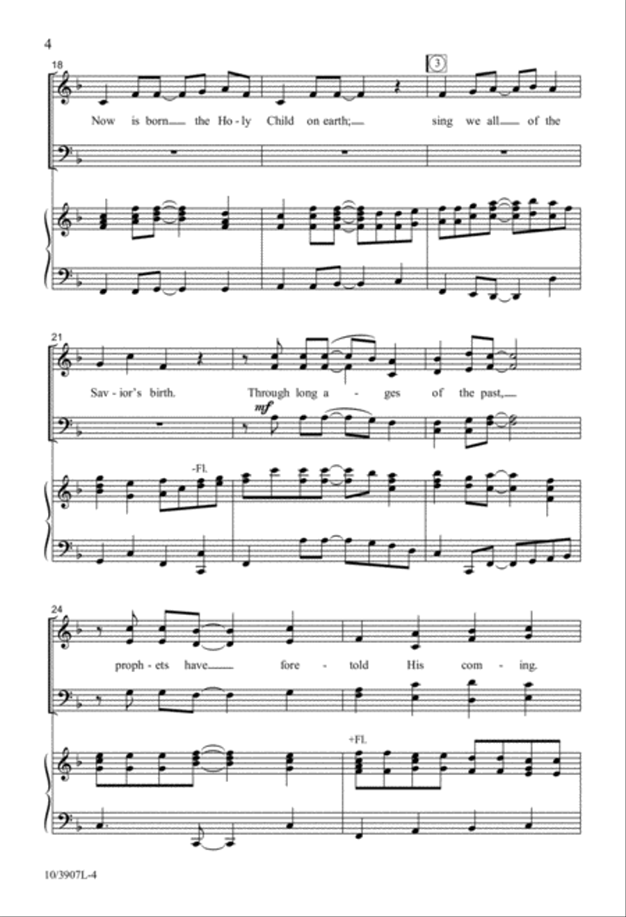 Go Tell It, He Is Born 4-Part scores gallery preview page 4
