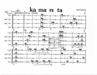 Ka Ma Re Ta for any 4-part choir