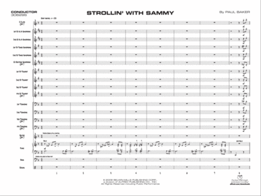 Strollin' with Sammy Jazz Ensemble scores gallery preview page 2