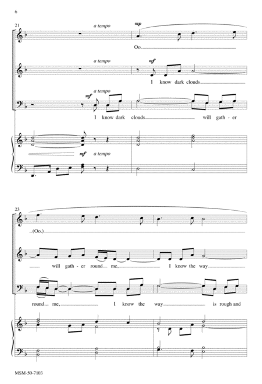 Wayfarin' Stranger 4-Part scores gallery preview page 6
