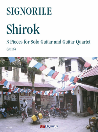 Book cover for Shirok. 3 Pieces for Solo Guitar and Guitar Quartet (2016)