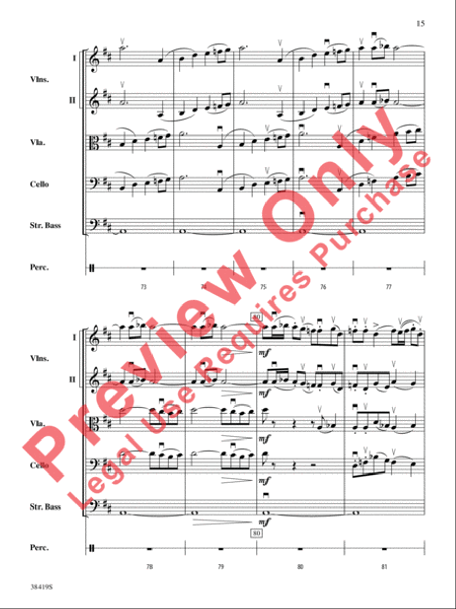 Highlights from the 1812 Overture String Orchestra scores gallery preview page 16