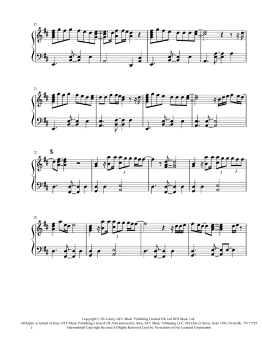 Thinking Out Loud Harp scores gallery preview page 2