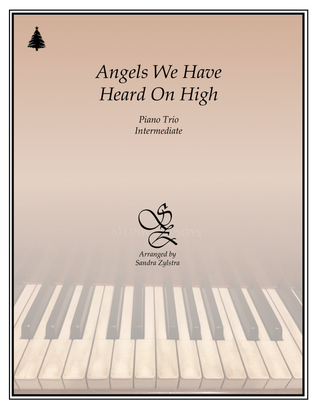 Book cover for Angels We Have Heard On High (intermediate piano trio, 1 piano - 6 hands)