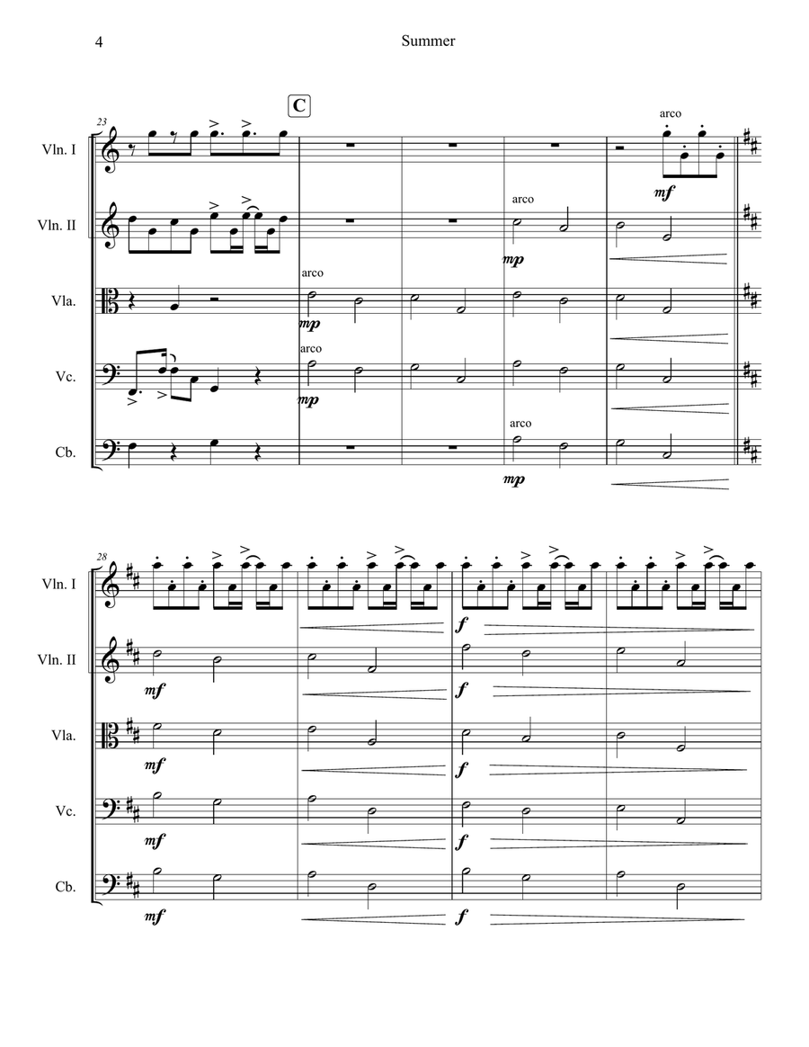Summer String Orchestra scores gallery preview page 4