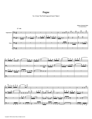 Fugue 11 from Well-Tempered Clavier, Book 2 (Euphonium-Tuba Quartet)