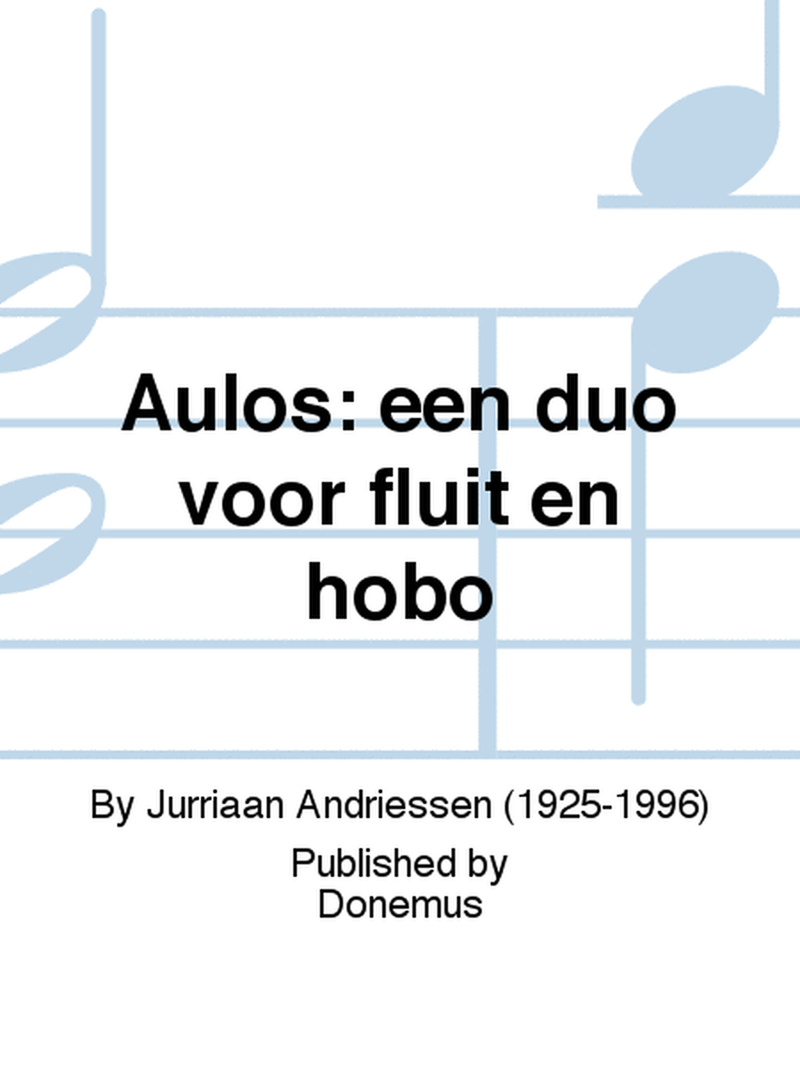 Aulos: een duo voor fluit en hobo