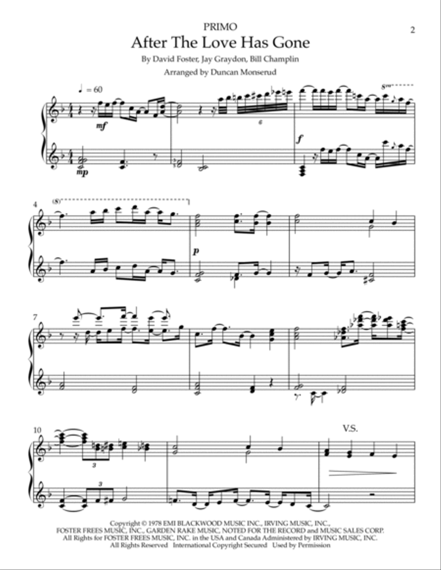 After The Love Has Gone Set of Parts scores gallery preview page 2