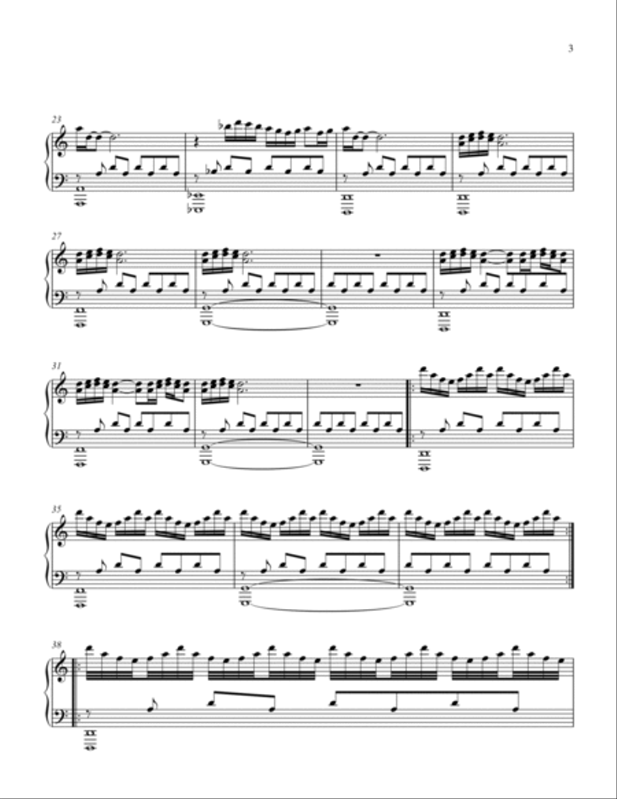 DARK CLOUDS Piano Solo scores gallery preview page 3