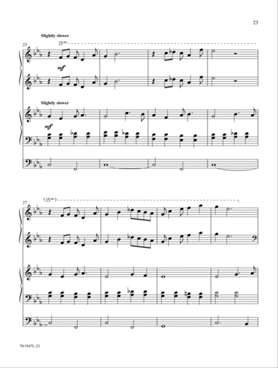 Begin the Song of Praise! Organ scores gallery preview page 13
