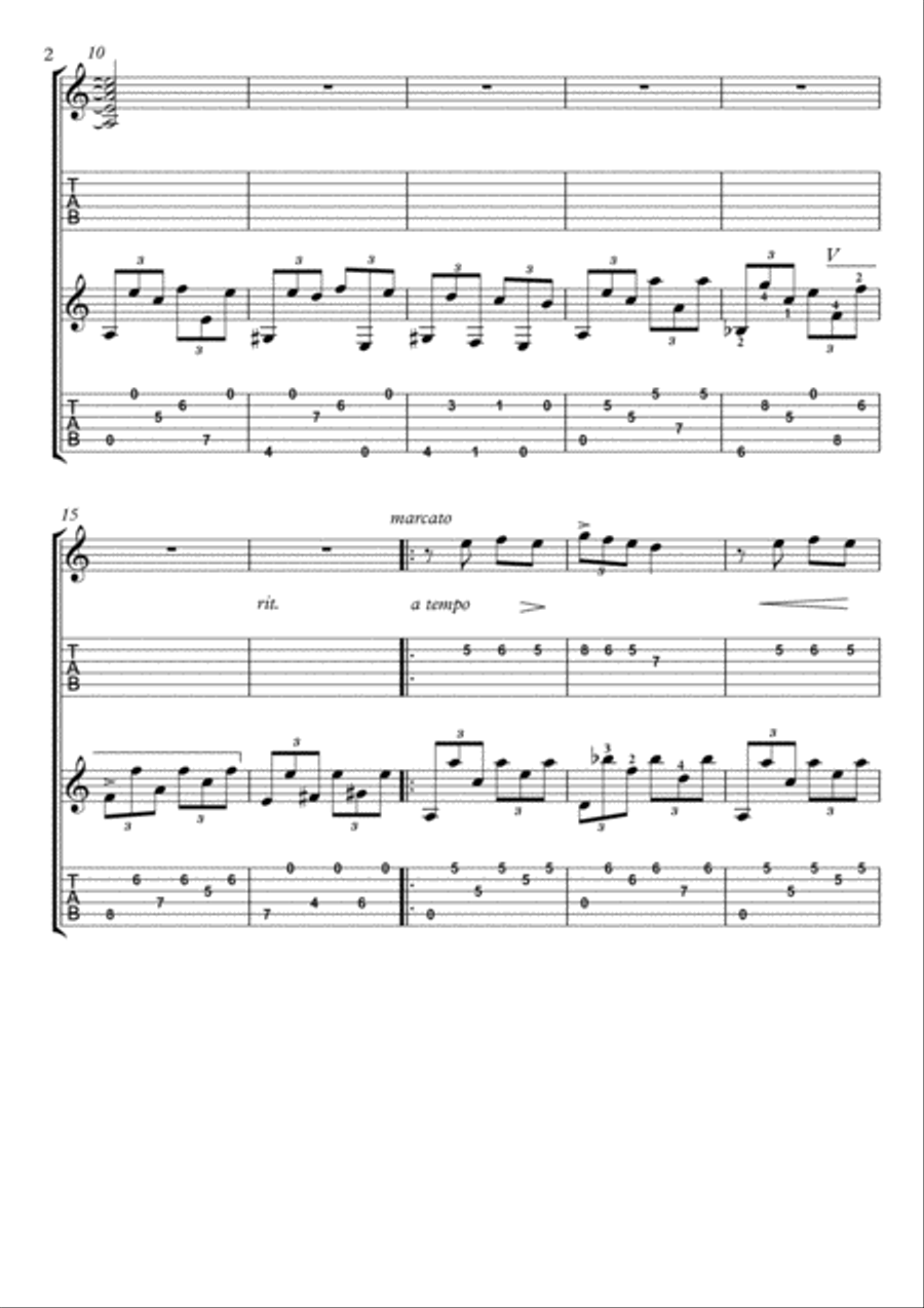 Triste by Aguirre Guitar duet image number null