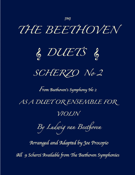 THE BEETHOVEN DUETS FOR VIOLIN SCHERZO NO 2 image number null