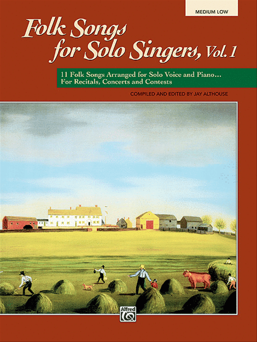 Folk Songs for Solo Singers, Volume 1 Medium Voice scores gallery preview page 1