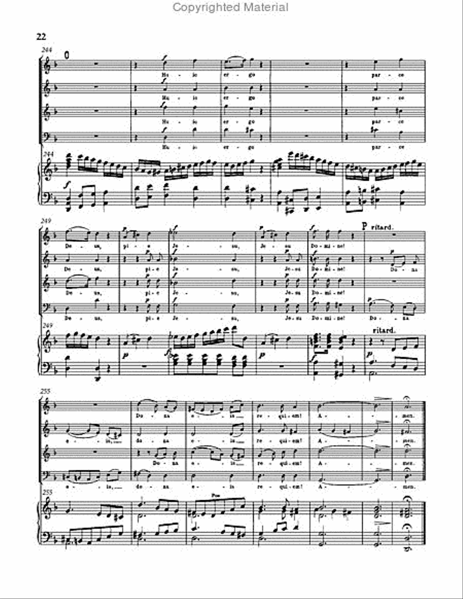 Requiem in D minor, WAB 39 Choir scores gallery preview page 22