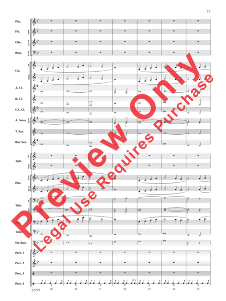 Bayou Breakdown Concert Band scores gallery preview page 18
