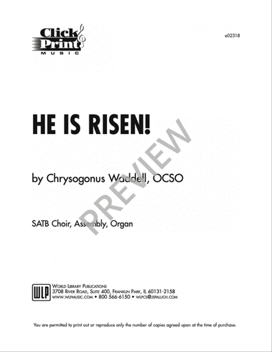 He is Risen! 4-Part scores gallery preview page 7
