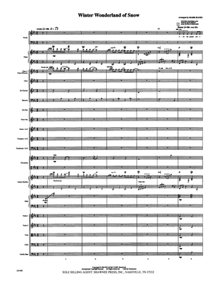 Book cover for Winter Wonderland of Snow - Score